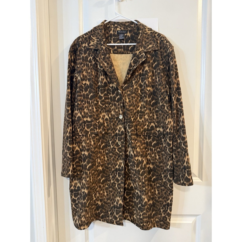 Hartman Studio  Overcoat XL Leopard Print